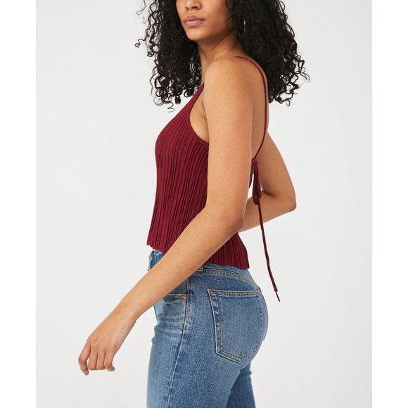 Free People Burgundy Camisole Top - Picture 2 of 6
